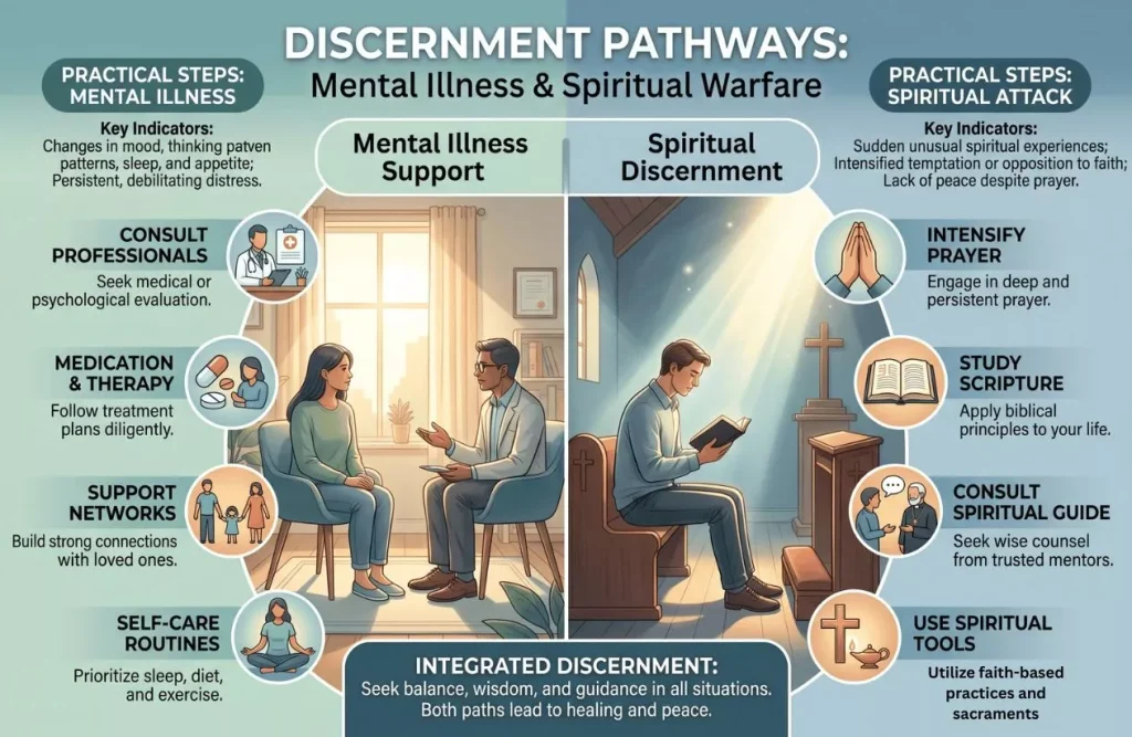 practical steps for discernment of spiritual attack and mental illness
