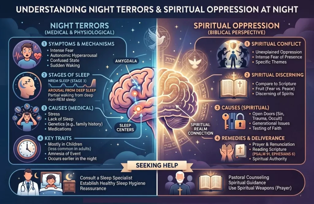 image illustrate understanding night terrors and spiritual oppression at night