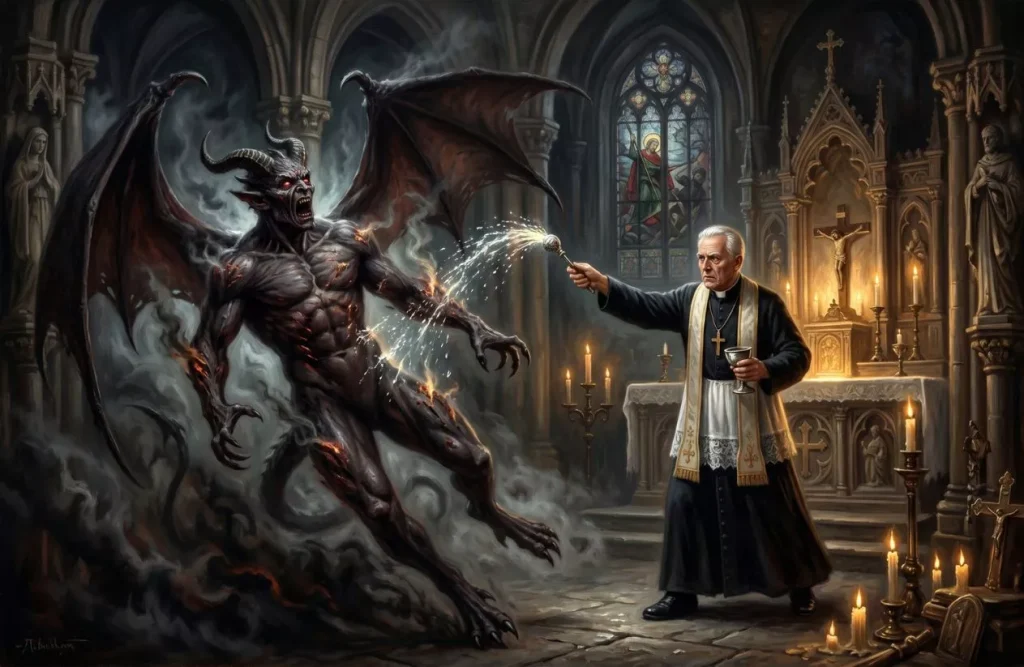 why demons fear holy water