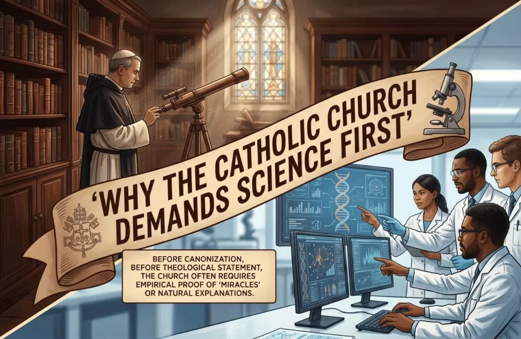 image illustrate why the catholic church demands science first diagnosis