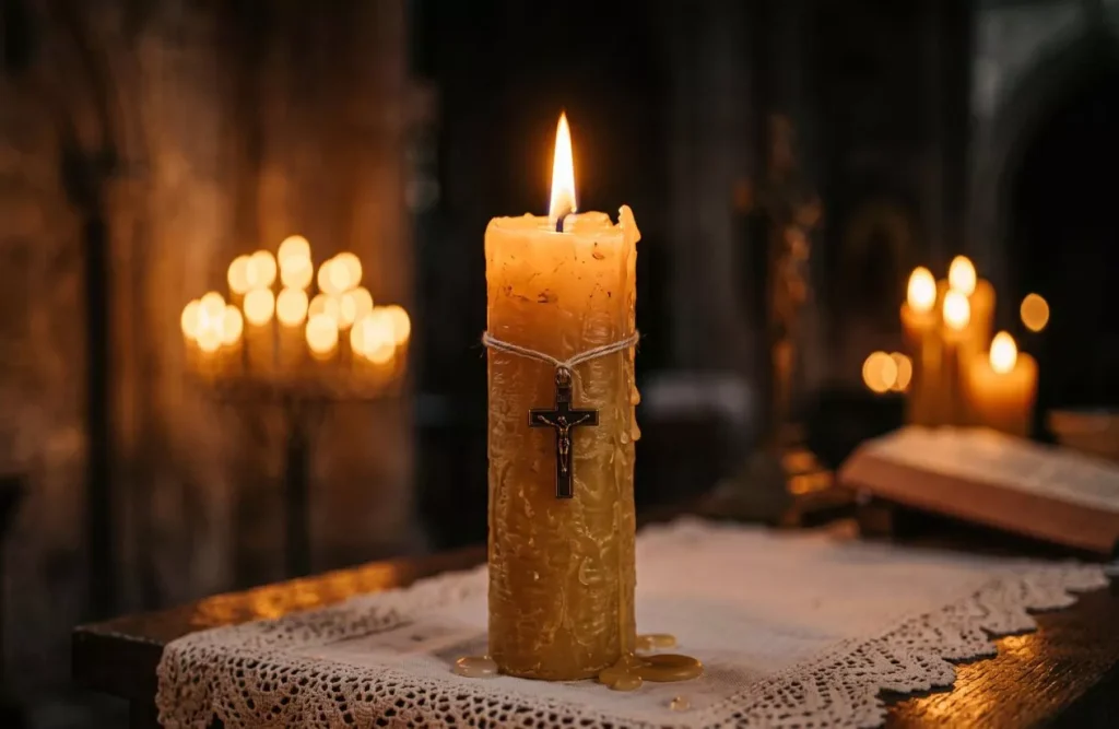 Blessed Candles Illuminating the Darkness